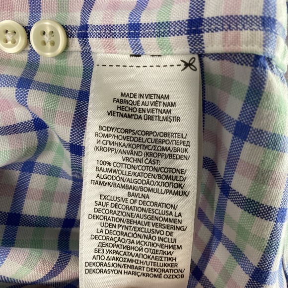 Polo Ralph Lauren Shirt Flesh Pony Mens XXL Pink Green Blue Classic Valentines - Picture 15 of 16